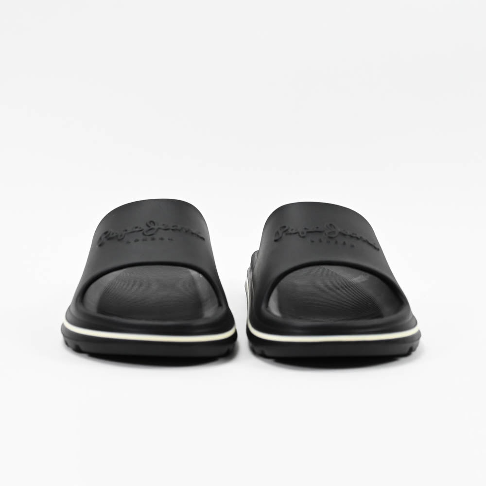 Pepe Jeans Claquettes Logo Noir Confortable Homme