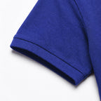 Depart Polo Homme Bleu Coupe Classique