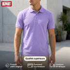 Départ Polo Homme Couleur Lilas Élégant