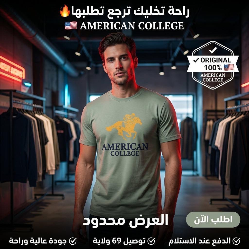 American College t-shirt pour Homme