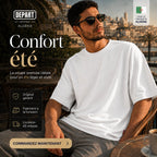 Départ T-Shirt Oversize Blanc Homme
