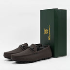 Massimo Mocassins Élégants en Cuir Marron Homme