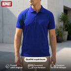 Depart Polo Homme Bleu Classique Élégant
