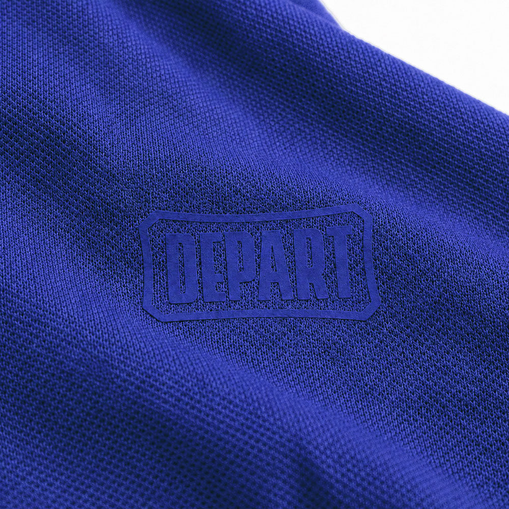 Depart Polo Homme Bleu Coupe Classique