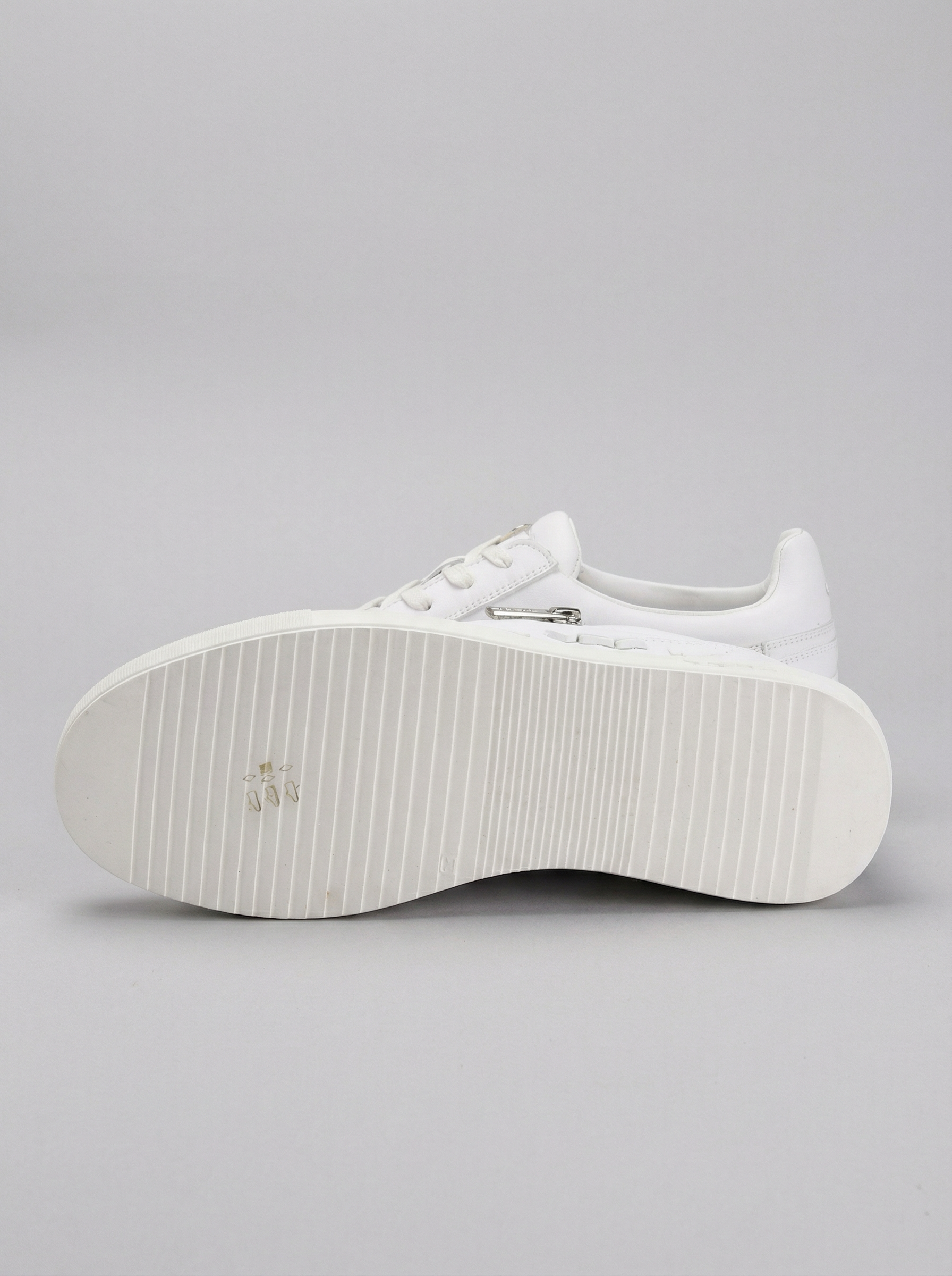 VO7 Sneakers Urbaines en Cuir Blanc avec Zip Homme
