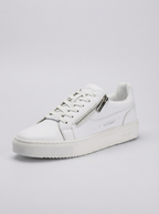 VO7 Sneakers Urbaines en Cuir Blanc avec Zip Homme