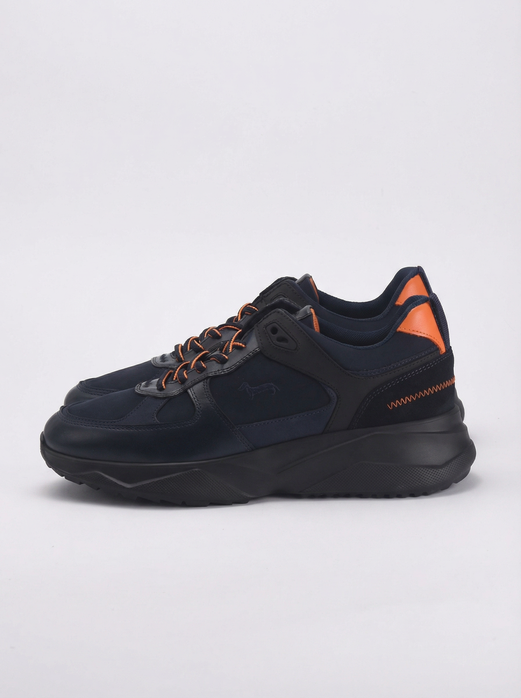 Harmont & Blaine Sneakers Casual Cuir Bleu Marine Homme