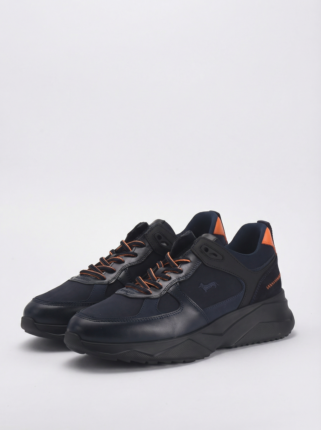 Harmont & Blaine Sneakers Casual Cuir Bleu Marine Homme