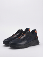 Harmont & Blaine Sneakers Casual Cuir Bleu Marine Homme