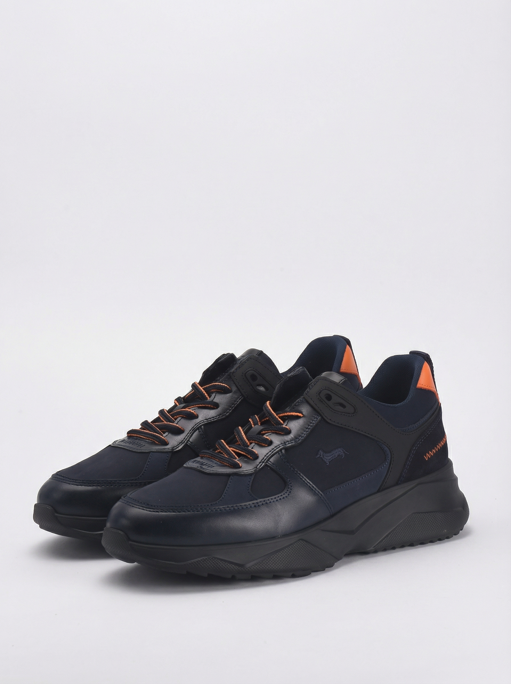 Harmont & Blaine Sneakers Casual Cuir Bleu Marine Homme