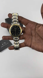 Armani Exchange Montre Bracelet Bicolore Élégante Homme