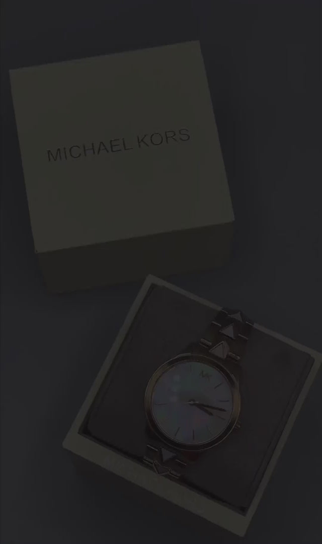 Michael Kors Montre Élégante Dorée Rose Femme