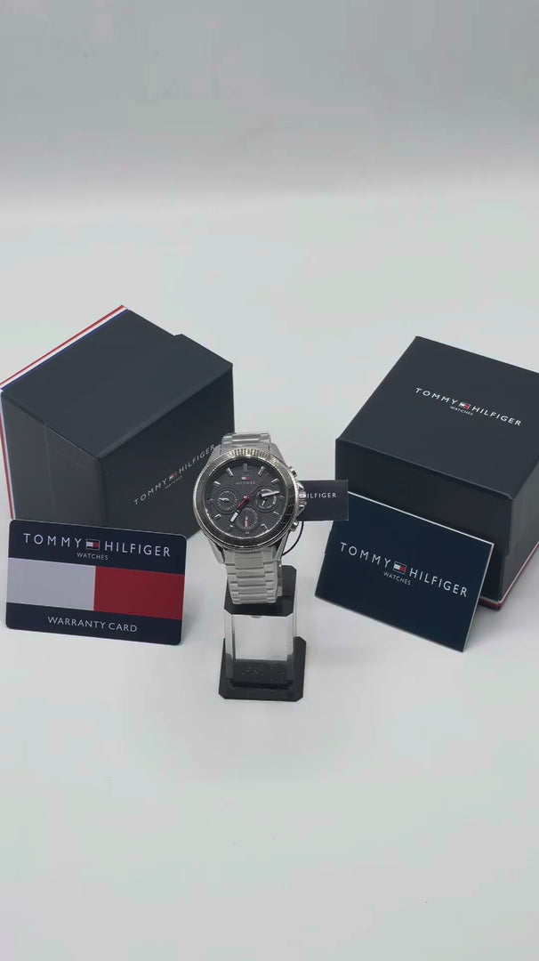 Tommy Hilfiger Montre Bracelet Acier Inoxydable Élégante Homme