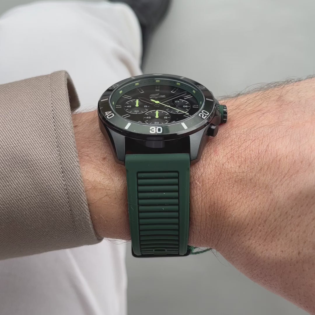 Montre Lacoste Chronographe Sportive Bracelet Silicone Homme