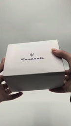 Maserati Montre Chronographe Cadran Bleu Doré Homme