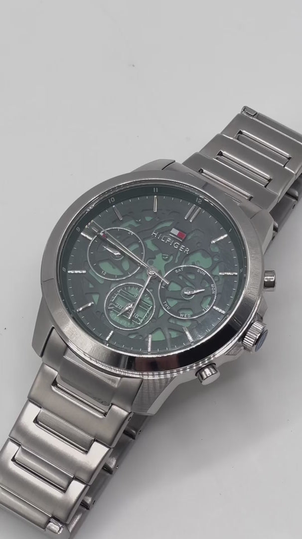 Tommy Hilfiger Montre Acier Inoxydable Élégante Homme