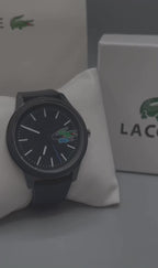 Montre Lacoste Silicone Noir Élégante Homme