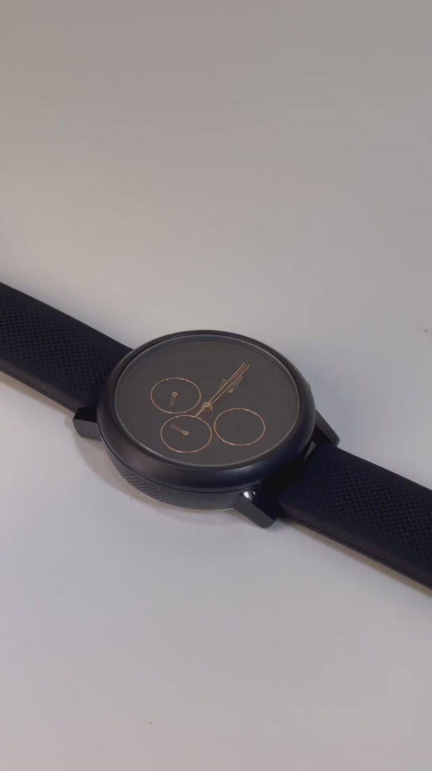 Lacoste Montre Chronographe Bracelet Silicone Élégante Homme