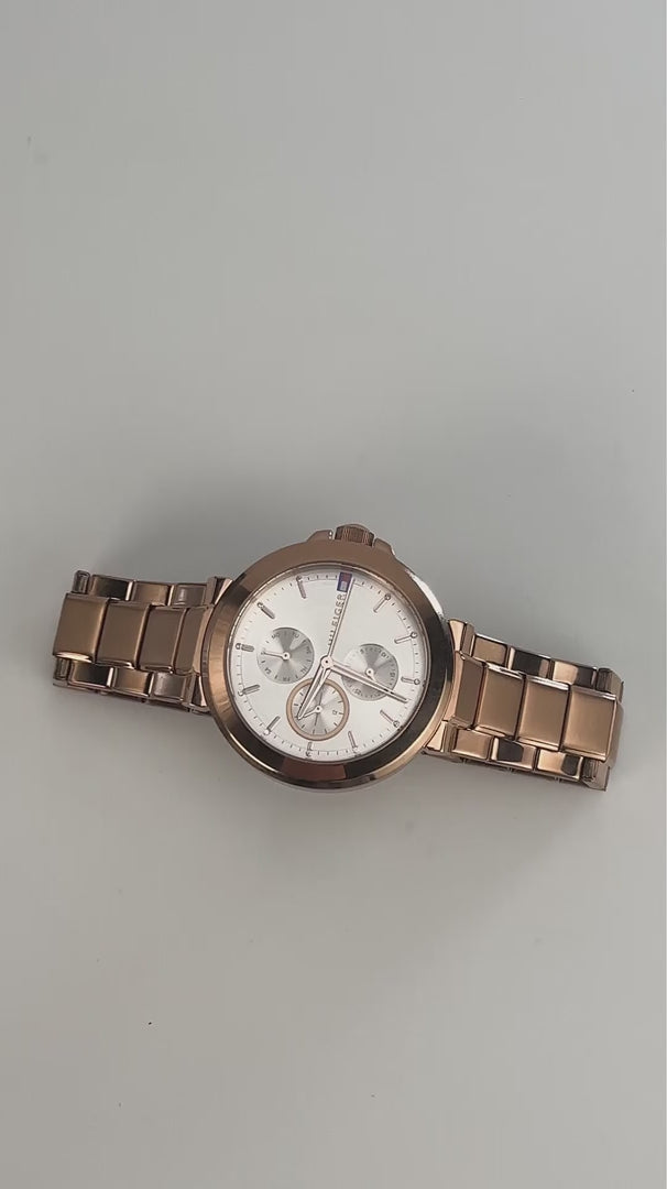Tommy Hilfiger Montre Élégante Bicolore Femme