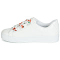 ANDRÉ BASKETS FEMME SOLANGE CUIR BLANC